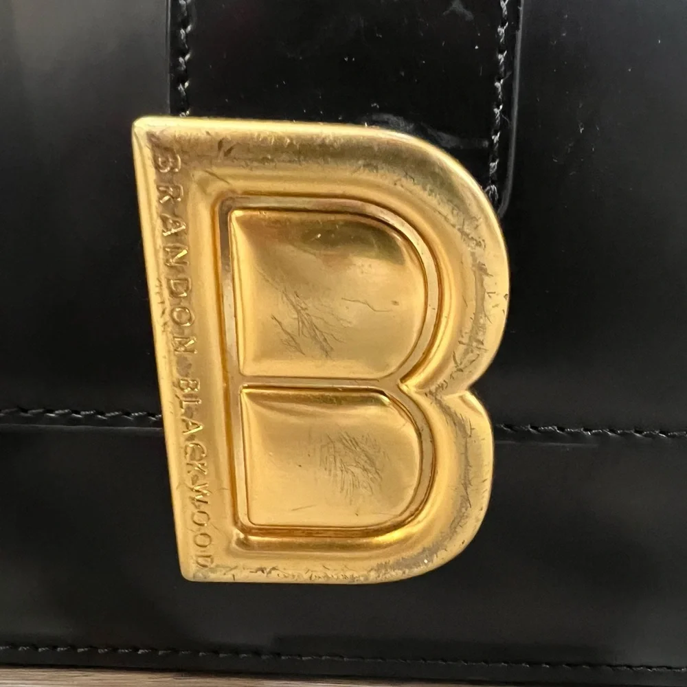 Brandon Blackwood Nia Bag with Gold Brass Hardware - Picture 5 of 5